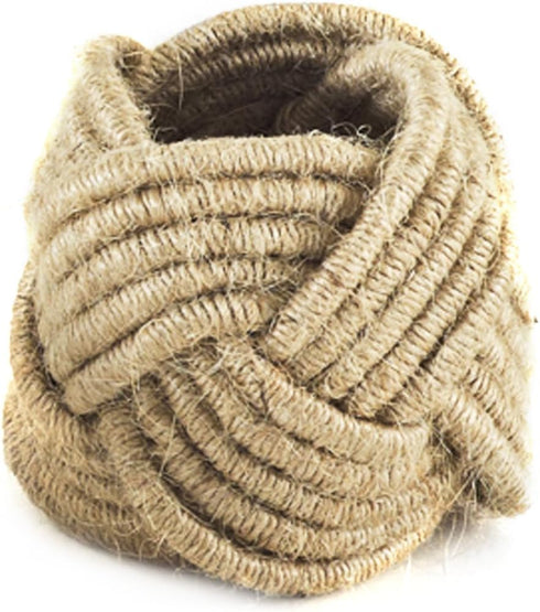 SARO LIFESTYLE NR241.N Braided Jute Napkin Rings (4 Pack), Natural...