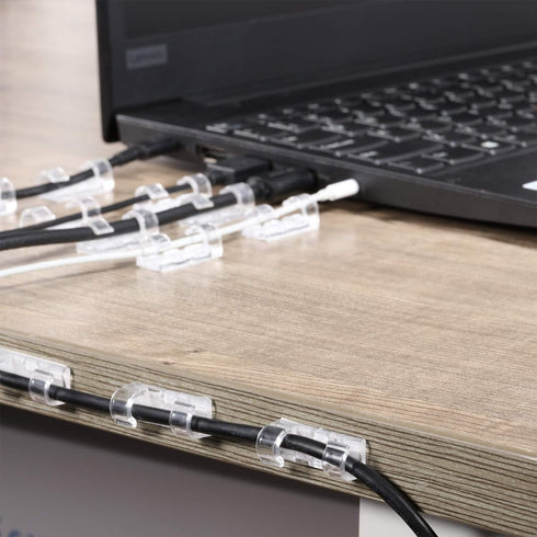 100 Pieces Mini Cable Clips, Christmas Outdoor Light Clips, Christmas Light Hooks, Decoration Adhesive Patio Light Clips Self Adhesive Hooks for C...