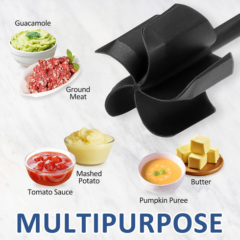 Ourokhome Meat Chopper for Ground Beef, Stable Operation, Meat Cooking utensil for Hamburger Meat, Ground Turkey and Pork, Masher and Smasher for ...