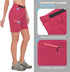 Little Donkey Andy Women's Quick Dry Ultra-Stretch Golf Shorts Lightweight Outdoor Hiking Business Travel Cargo Shorts Carmine Size S...