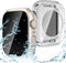 Goton 2 in 1 Privacy Waterproof Apple Watch Case for Series 9 8 7 Screen Protector 45mm, Front Anti Spy Tempered Glass Face Cover + Back Bumper fo...