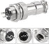 uxcell Aviation Connector Plug 12mm 2Terminals 7A 125V GX12-2 Waterproof Female/Male Wire Panel Power Chassis Metal Fittings Aviation Wire Connect...