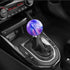 Purple Weighted Round Ball Shift Knob M12*1.25 Universal Mars Style Gear Shifter Knobs Fit for 5 6 Speed Manual and Automatic Vehicles with Three ...