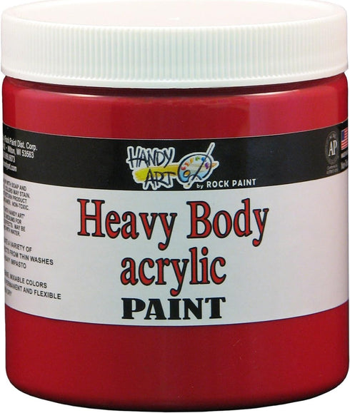 Handy Art Nu Master Heavy Body Acrylic Paint 8 ounce, Rubine Red...