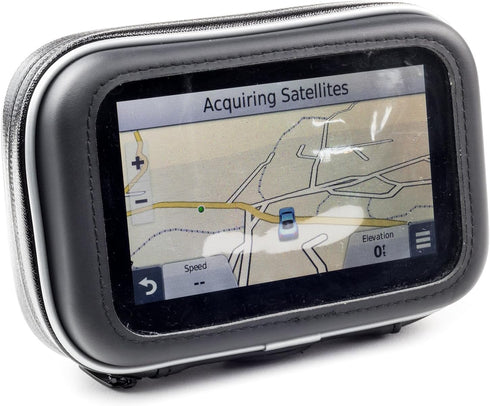Motorcycle Handlebar Bike Mount with Waterproof Case for Garmin Drive Drivesmart Driveassist 52 51 50 55 Driveluxe Dezl OTR500 Nuvi Tomtom Go Comf...