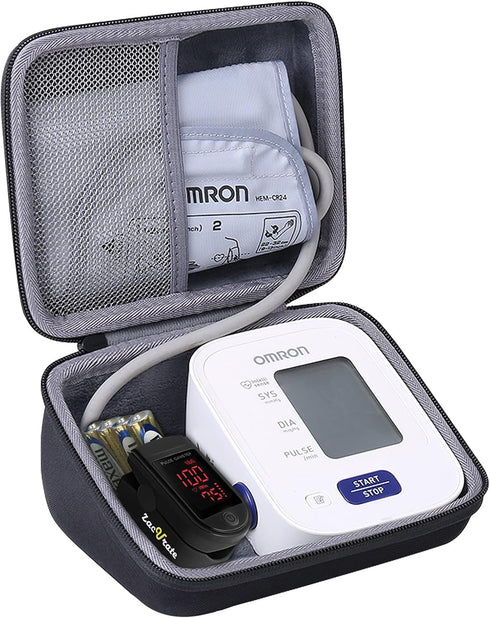 co2CREA Hard Case Replacement for Omron 3 Series Omron M2 Classic Upper Arm Blood Pressure Monitor BP7100 BP710N HEM-7120 Hem-7121 HEM-7124...