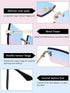 Weewooday 6 Pairs Rimless Rectangle Sunglasses Chic Frameless Square Glasses Candy Color Unisex Glasses Eyewear for Women Men...