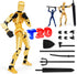 Titan 13 Action Figure, T13 Action Figure 20cm/8.1 inch Assembly Completed T20 Dummy 13 3D Printed Nova 13 Lucky 13 Action Figure 6 Weapons Set 3 ...