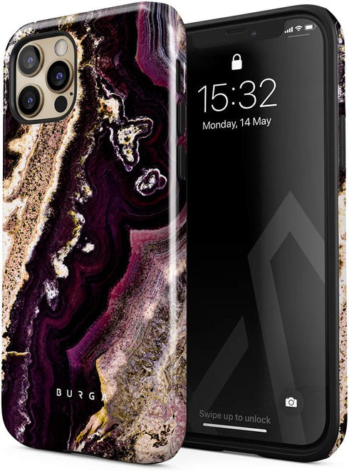 BURGA Phone Case for iPhone 12 Pro Max - Cute, Trendy, Aesthetic, Pattern Phone Cover, Hard Shell Protection - fits Apple iPhone 12 Pro Max Case f...