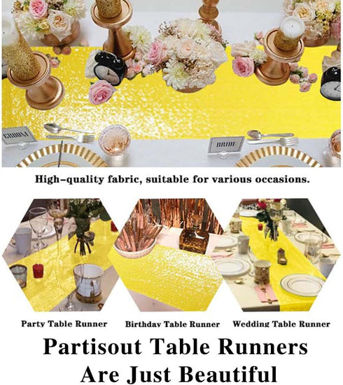 Partisout Table Runner Sequin Table Cover Maroon Christmas Table-Runner Party Runners Glitter Wedding Table Covers for Birthday Decoration (12x72,...