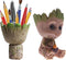 Succulents Pot, Cute Succulent Pot Flower Succulent Planters Live, Flower Pot Pencil Pen Holder with Hole, Best Gift for Kids, Parents, Friends...