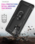 Military Grade Drop Impact for Samsung Galaxy A52 5G Case 360 Metal Rotating Ring Kickstand Holder Armor Heavy Duty Shockproof Cover for Galaxy A5...