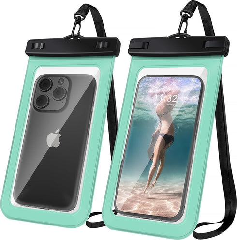 Waterproof Phone Pouch?Universal Case Compatible for iPhone 15 14 13 Pro Max XS Plus Samsung Galaxy S22 Cellphone Up to 8.3", IPX8 Under Water Bea...