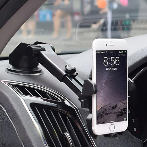 Phone Holders for Car Windshield/Dashboard with One Touch Technology Phone Stand, Air Vent Cell Phone Car Mount, Universal Automobile Cradle Fit f...