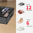 Onlyeasy Sturdy Under Bed Shoe Storage Organizer, Set of 2, Fit 12 to 24 Pairs, Underbed Shoes Closet Storage Solution with Clear Window, Breathab...