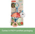 FISHER-PRICE BABY Stroller Toy Planet Friends Sea Me Bounce Turtle with Teether, Bouncing Motion & Sounds for Newborns...