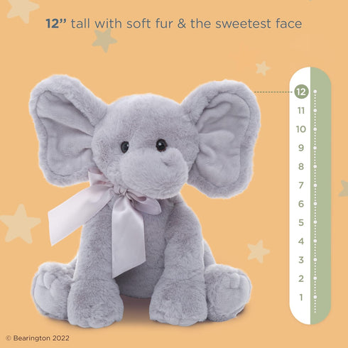 Bearington Baby Spouts The Elephant Plush, 12 Inch Elephant Stuffed Animal...