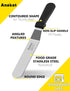 Anaeat Icing Spatula, Professional Cake Angled Offset Spatula with 10" Stainless Steel Blade - Thickened Frosting Knife with Durable Plastic Handl...