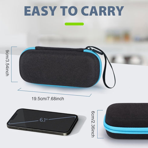 Hard Travel Case for TENS Unit and Electrode Pads,Portable Carrying Case Compatible with TENS Devices and Accessories,Shockproof and Waterproof (C...