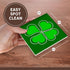 3dRose Lucky Green Shamrock - Ceramic Tile Coasters, Set of 4 (CST_77561_3)...