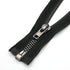 #10 Separating Metal Zipper Black Nickel Heavy Duty Metal Zippers for DIY Sewing Crafts Jacket Coat,26 Inch 1PC/Pack,SHUNLI...