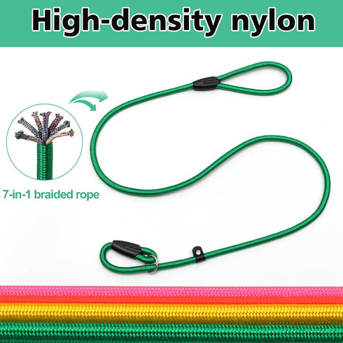 3pcs Slip Lead Dog Leash,Strong Nylon Rope Leash,Training Leash for Large Medium and Small Dogs...