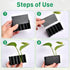 4 Pcs Aquarium Plant Holder,Plastic Hanging Aquarium Plant Pot with 5 Hole, Rimmed and Rimless Fish Tank Plant Holder for Aquarium Living Fish Aqu...