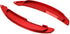 iJDMTOY Sports Red CNC Billet Aluminum Large Paddle Extensions Compatible With Mitsubishi 2008-2016 Lancer Evolution Evo X 10 Outlander, etc...