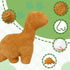4 Pcs Dino Nugget Pillow Set,Large Chicken Nugget Plush with 3 Small Dinosaur Plush Toys,Dino Stuffed Animal for Birthday Gift Party Favors...