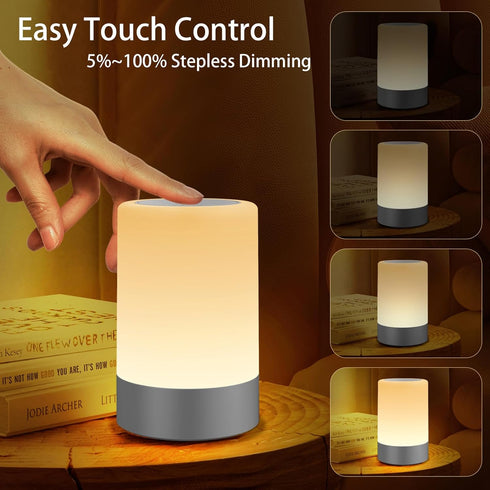 G Keni Nursery Night Light for Baby, Portable LED Touch Night Lamp for Kids and Adult, Breastfeeding, Sleep Aid, USB Rechargeable Nursing Lamp, Be...