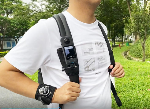 Action Camera Accessory Kit Chest Strap Mount +Head Strap Mount+Wrist Strap+ Backpack Clip Mount for Insta360 X4, X3, One RS, Ace Pro, Ace, GoPro ...