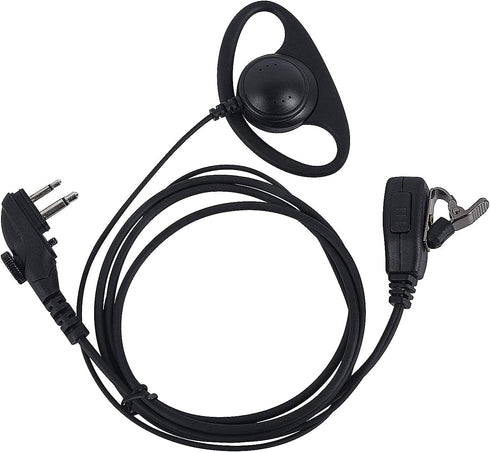 BD502 BD 502i 402i Earpiece 2Pin Wired Screw Walkie Headset for HYT Hytera BD502i BD552i BD612i PD402i PD482i PD502i PD562i TC508 BD500 TD500 TD56...