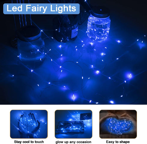 12 Pack Valentine's Day Fairy Lights Battery Operated, 3 Speed Modes, Extra 12 Batteries for Replacement, 7Ft 20 LED Mini String Light, Waterproof...