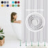 Biscaynebay Hotel Quality Fabric Shower Curtain Liners 72" X 72", White Water Resistant Bathroom Curtains Rust Resistant Grommets Weighted Bottom ...