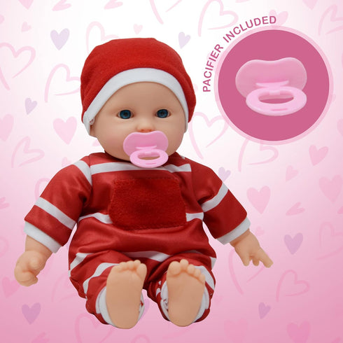 The New York Doll Collection 11 inch Soft Body Baby Doll in Gift Box - 11" Baby Doll Toy for Kids, Boys, Girls and Toddlers - Baby Doll Pacifier A...