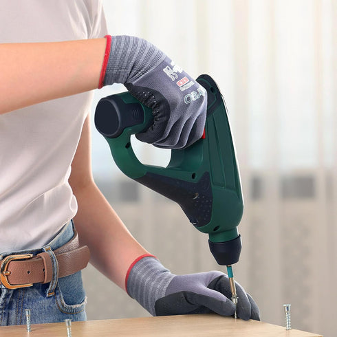 KAYGO Work Gloves MicroFoam Nitrile Coated KG19NB, Seamless Knit Nylon Safety Work Gloves with Micro Dots on palm, Ideal for General Purpose,Autom...