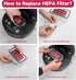 10 Pack Replacement HEPA Filters Kit for LS1 Robot Vacuum and Mop Combo...