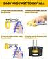 Hydraulic Seal Installation Tools, Hydraulic Cylinder Piston Repair Seal Kit, U-Cup Rod Seal Installation Tool Kits Upgraded Seal Twistor Install ...
