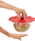 Charles Viancin - Poppy Silicone Lid for Food Storage and Cooking - 9''/23cm - Airtight Seal on Any Smooth Rim Surface - BPA-Free - Oven, Microwav...