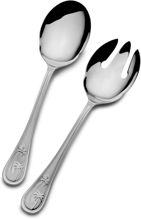 Towle Living Palm Breeze Stainless Steel 2-Piece Serving Set...