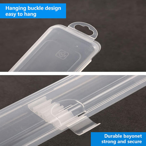Portable Travel Cosmetic Brush Holder Dispenser Portable Cutlery box Storage Box with Transparent Lid Fixed Frame Storage Jar Cotton swab box Dent...