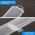 Portable Travel Cosmetic Brush Holder Dispenser Portable Cutlery box Storage Box with Transparent Lid Fixed Frame Storage Jar Cotton swab box Dent...