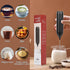 Milk Frother Handheld, Electric Foam Maker with Stainless Steel Whisk Rechargeable Frother Drink Mixer with USB-C Cable for Coffee, Lattes, Cappuc...