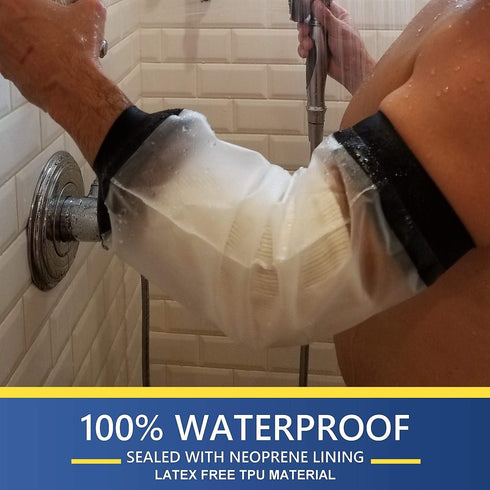 FIGHTECH PICC Line Shower Cover | Available in 3 Sizes | Reusable IV & PICC Line Sleeve | Waterproof Cast Cover for Elbow | PICC Line Covers for U...