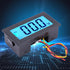 LCD DC Voltmeter,YB5135D Digital Three Wire Voltage Meter Monitor Voltmeter,LCD Display with Blue Backlight,ABS Waterproof Shell,High Measurement ...