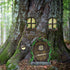 Resin Fairy Door & Window Set with Glow in The Dark Windows, Miniature Sculpture for Trees, Outdoor Decor Accessories...
