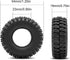 OGRC 1.0 Crawler Tires Super Soft and Sticky with Dual Stage Foam 1.0 RC Tires for SCX24 Gladiator Bronco C10 JLU Deadbolt B17 FCX24 - A/T Pro...