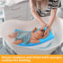Baby Bath Cushion, Baby Bath Sponge for Bathing Infant Bath Mat Newborn Bath Baby Essentials - Excellent Foam Odor Free (Blue)...