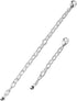 925 Sterling Silver Chain Extenders for Pendant Necklace Bracelet Anklet Made in Italy (Set 2pcs)...