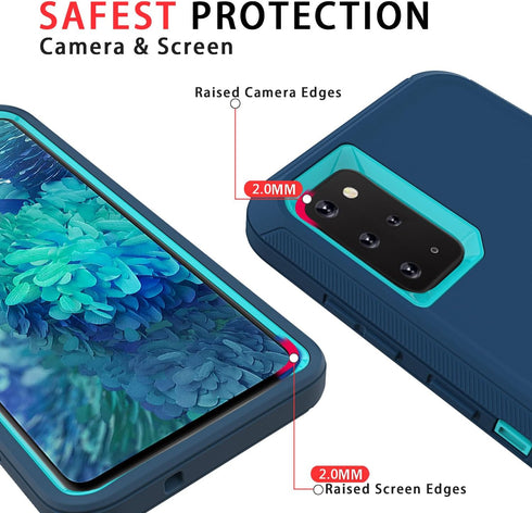 for Samsung Galaxy S20 Plus Case, Shockproof Dropproof Galaxy S20 Plus Case, Heavy Duty Protective for Samsung S20 Plus Case 6.7 Inch (Turquoise)...